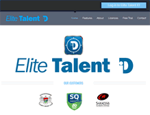 Tablet Screenshot of elitetalentid.com